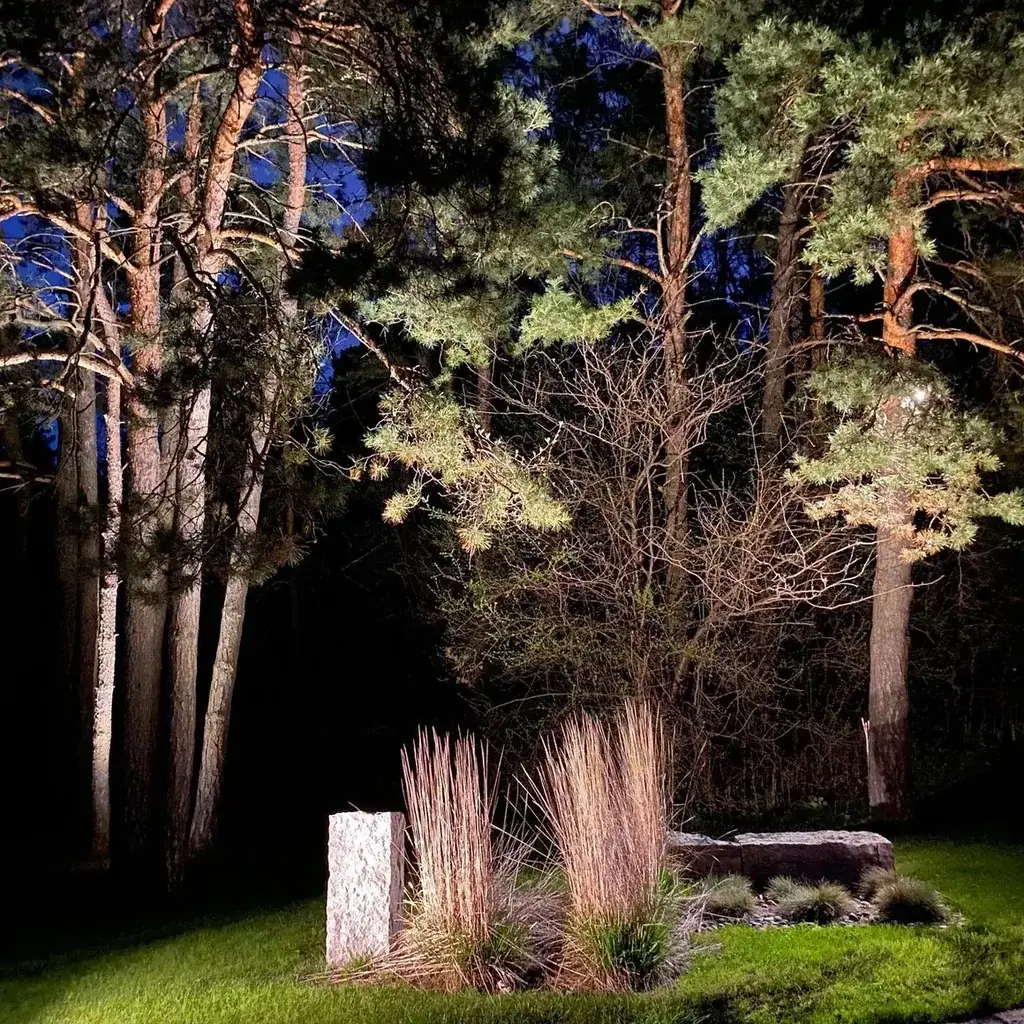 Professional garden bed lighting in Toronto
